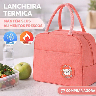 Bolsa Térmica para Almoço e Lanches · Ideal Trabalho, Escola e Academia
