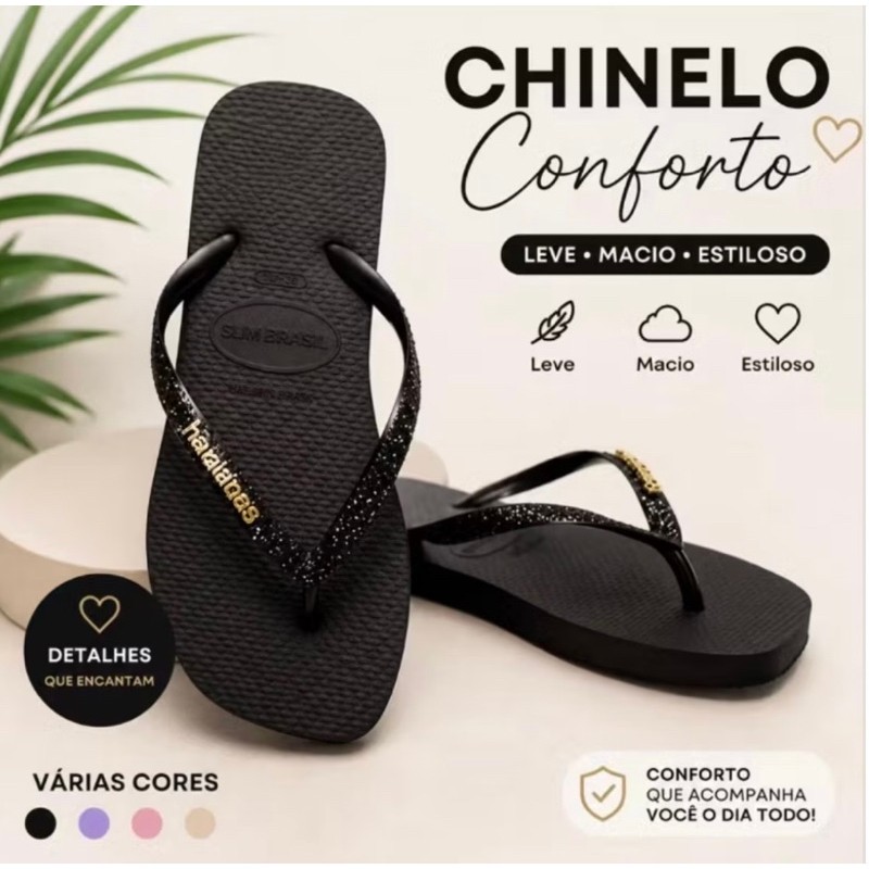 Chinelo Feminino com detalhe nas Tiras – Confortável, Leve e Estiloso para o Dia a Dia