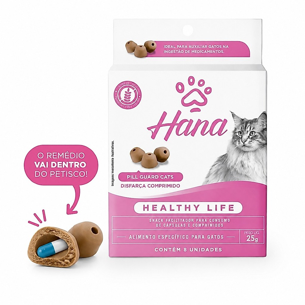 Petisco Disfarça Comprimido Para Gato Hana Pill Guard Cats 25g