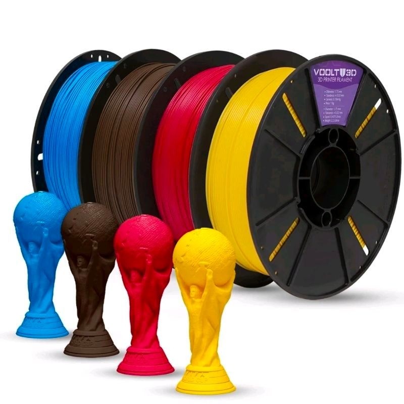 Filamento VOLT 3D para Impressora 3D 1.75mm Colorido para Impressora 3D
