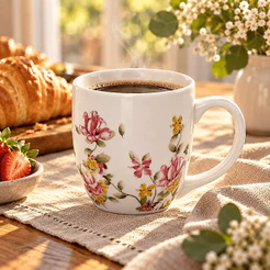 Caneca De Porcelana Le Jardin Hauskraft 300ml