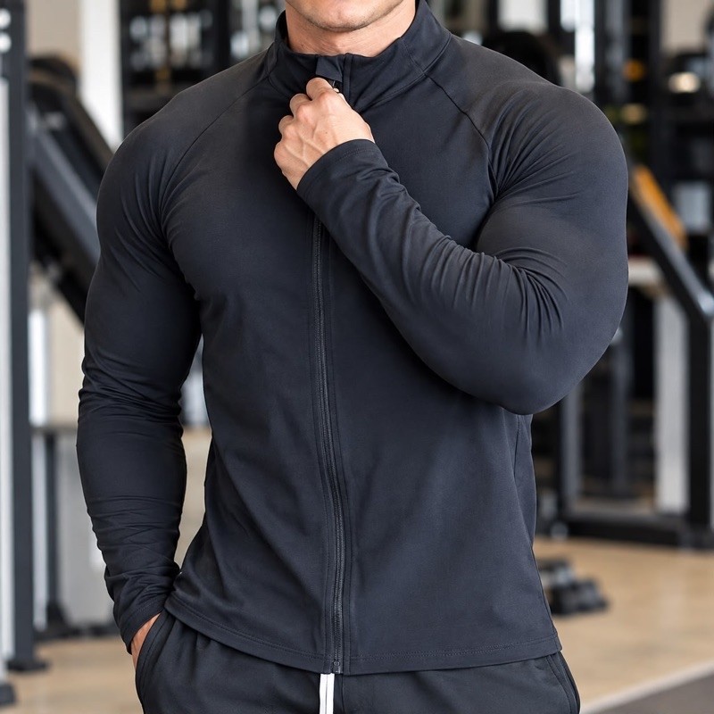Camiseta UV masculina manga comprida proteção esporte passeio treino academia conforto
