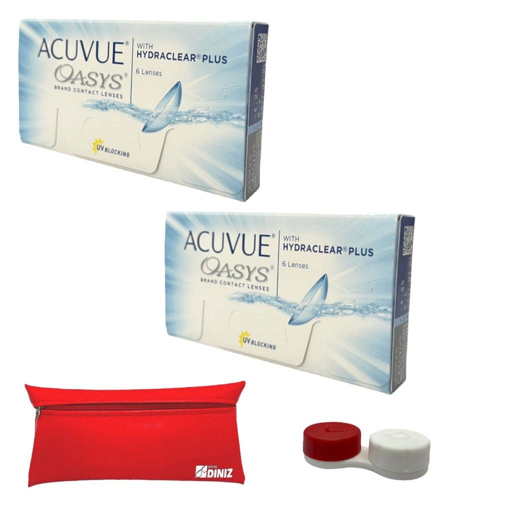Caixas Lentes De Contato Acuvue Oasys Com Hydraclear Plus + Economia + beneficios em Oferta na Shopee