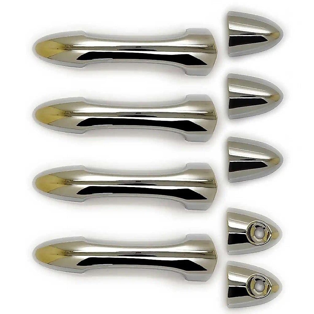 Tampa Cromada Da Maçaneta Porta Sem Chave Para Ford Focus MK1 2000-2007