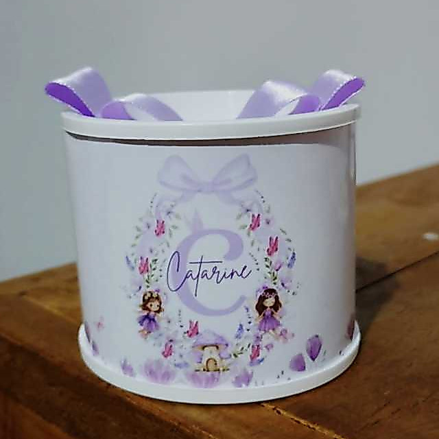 Kit tubolatas personalizadas Jardim encantado • Lembrancinha maternidade | aniversário | chá de bebê • 5x6
