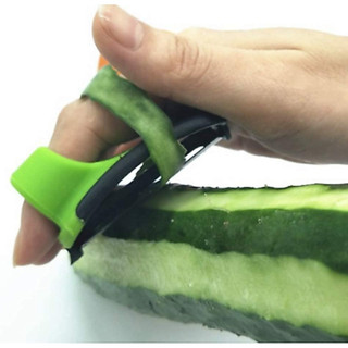 Descascador de Legumes em Metal com Cabo de Plástico e Apoio Ergonômico para Dedos