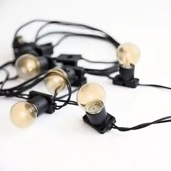 Varal De Luzes Cordão Iluminação 30 Mts Com Lâmpadas Inclusas