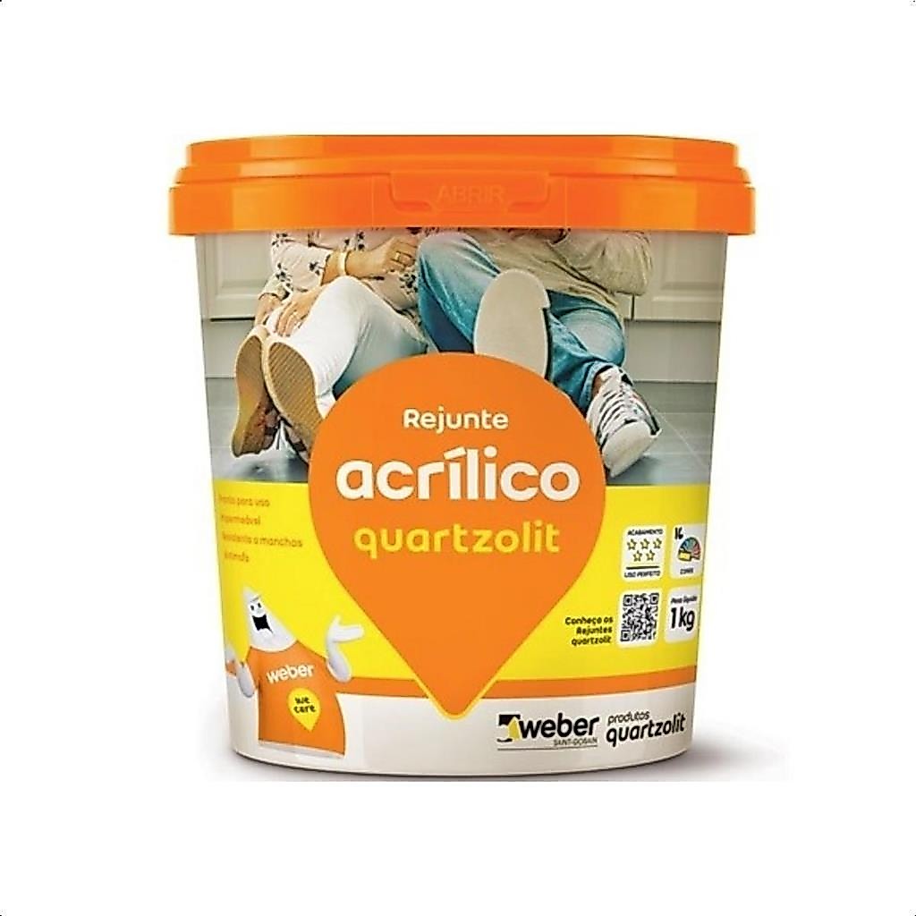 Rejunte Quartzolit Acrilico 1 Kg Branco