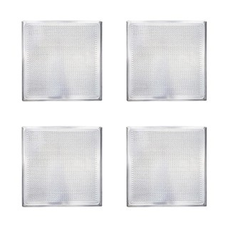 Kit - 4 Assadeiras Forma Bandeja Estampada Alumínio 35cm X 35cm PRP-004 FC4EMV - Imeca