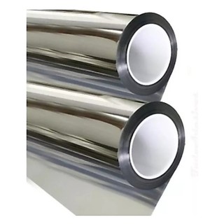 Insulfilm Espelhado Prata 1,00x2,00m Automotivo E Residencial