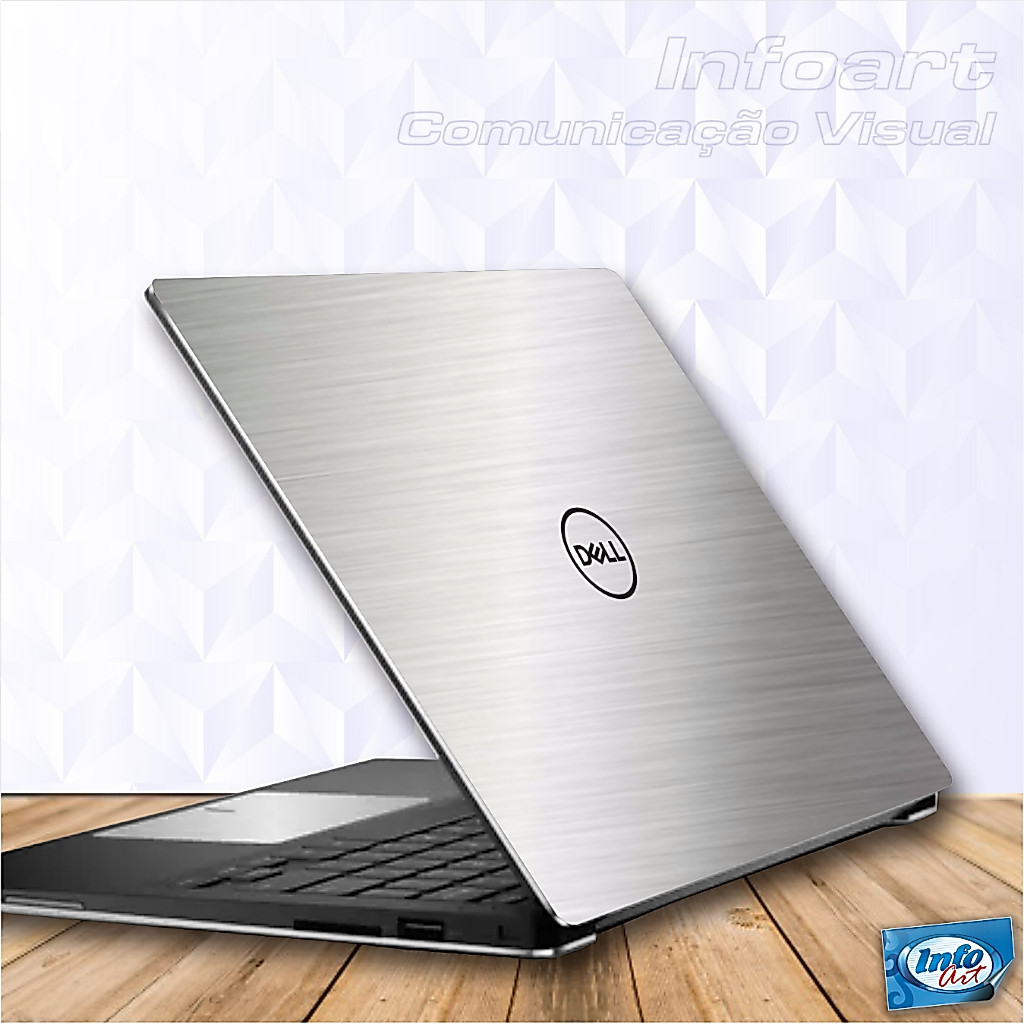 Skin Adesivo Película Proteção para Notebook Dell Inspiron 7558 15,6" - Tampa + Logo da Dell em recorte (vai separada)
