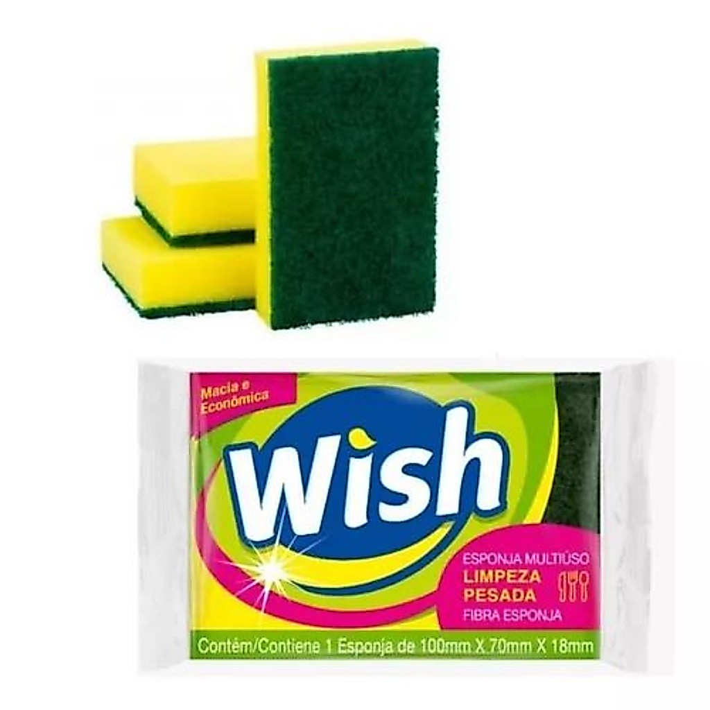 Esponja Lavar Louça Wish Limpanno