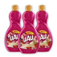 Kit 3un Limpador 1L UAU Perfume Requinte Promo