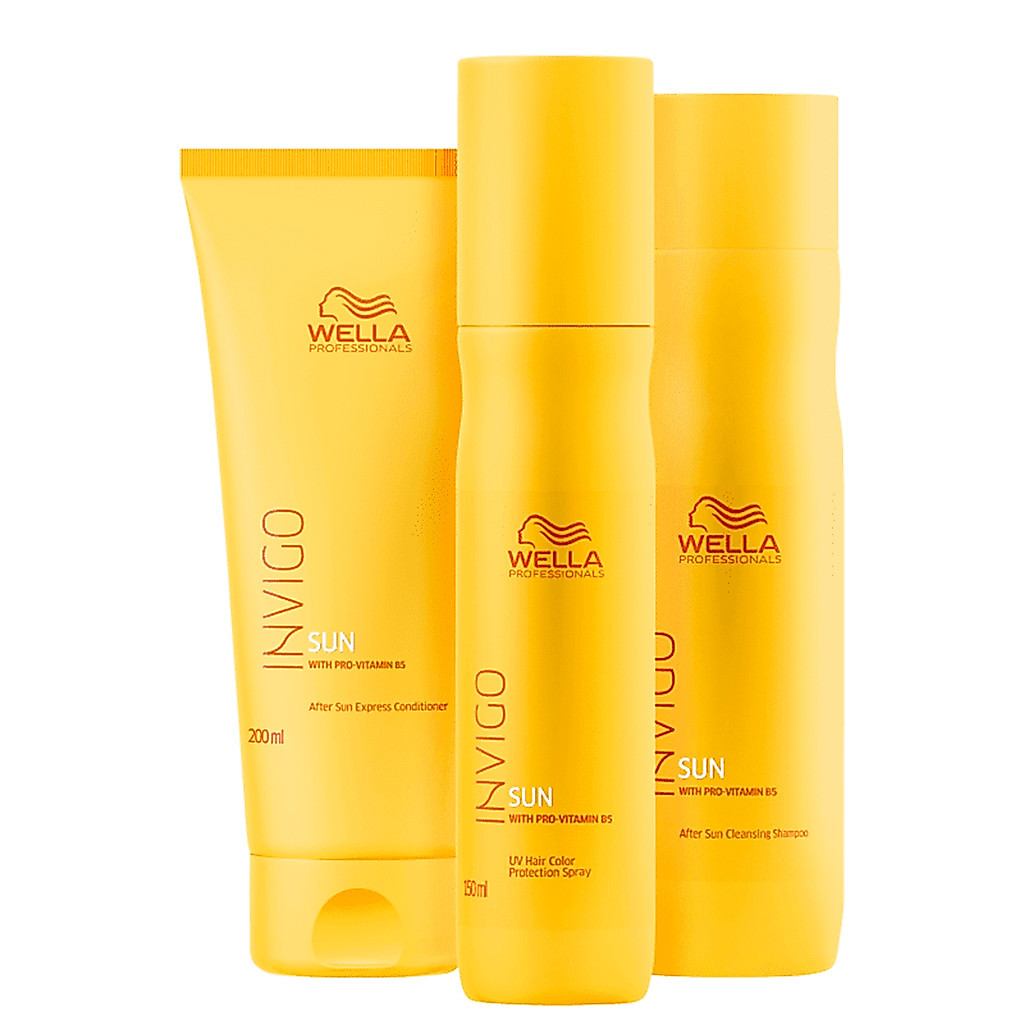 Kit Invigo Sun Shampoo, Condicionador e Leave-in - Wella