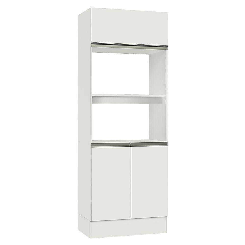 TORRE QUENTE ARMáRIO DE COZINHA PARA 2 FORNOS 100% MDF BRANCO SMART MADESA