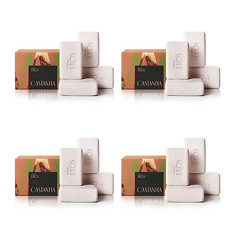Natura kit com 4 Ekos sabonetes barra cremoso