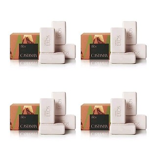 Natura kit com 4 Ekos sabonetes barra cremoso