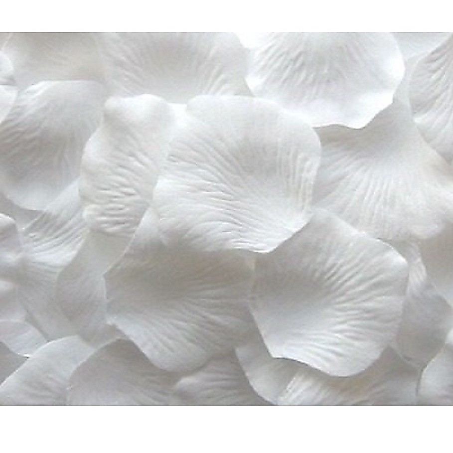 Kit até 2000 Pétalas de Rosas Artificiais Brancas Decoração Casamento Festas