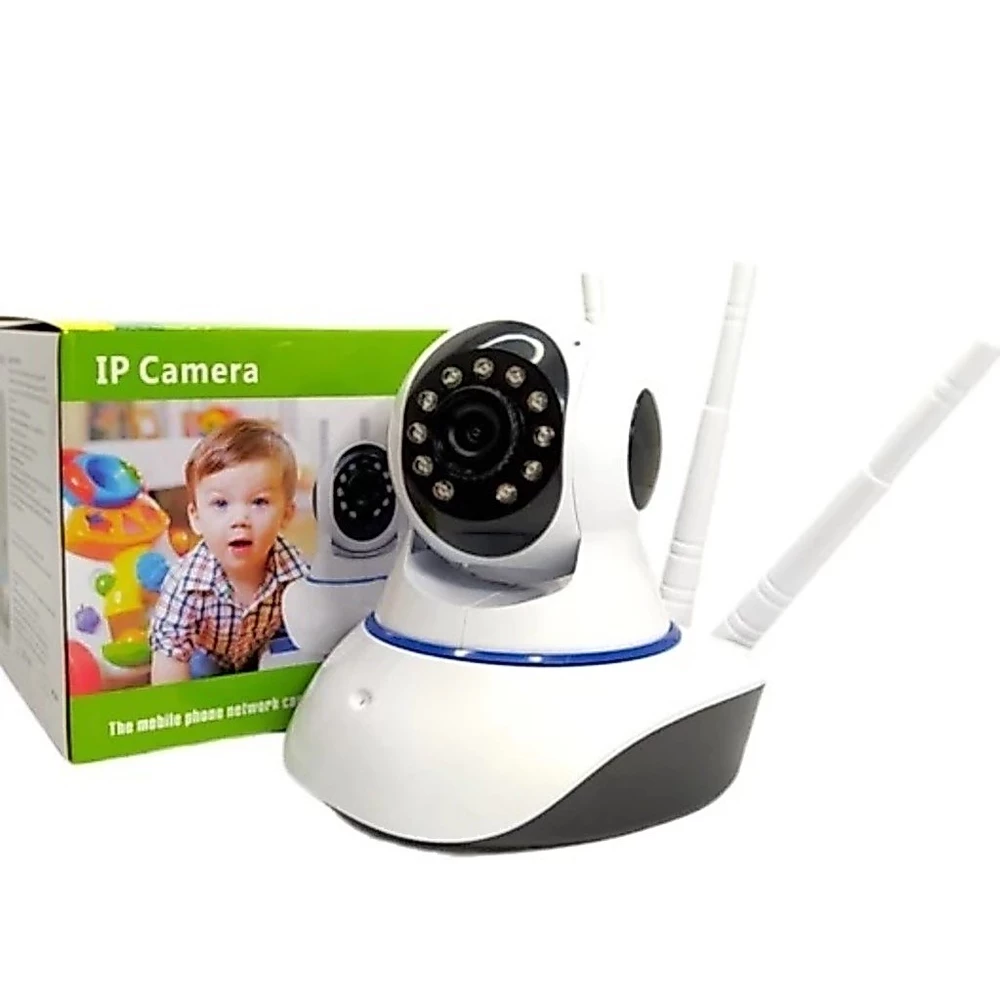 Câmera Babá Eletrônica com 3 Antenas Wifi HD