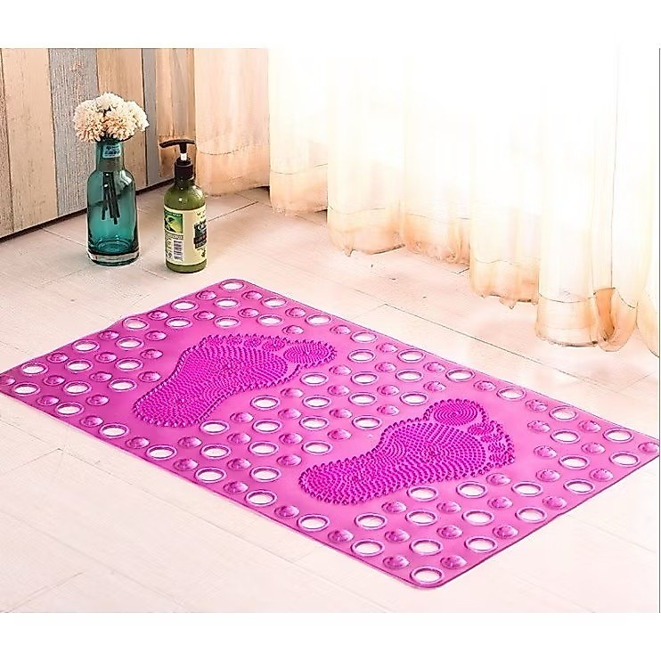 Tapete De Box Banheiro Ventosa Massageador Limpeza Pés ANTIDERRAPANTE Top Li Original