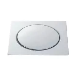 Ralo Click Up Quadrado Para Chão 15Cm Inox Pingoo - Prata