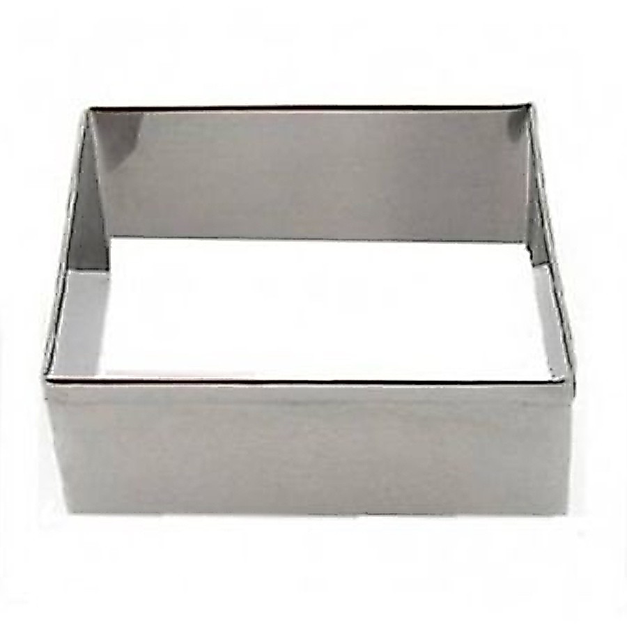Cortador Aro Quadrado 7,4x7,4x4cm -1 Unidade - Ref:2033 - RR Cortadores - Rizzo