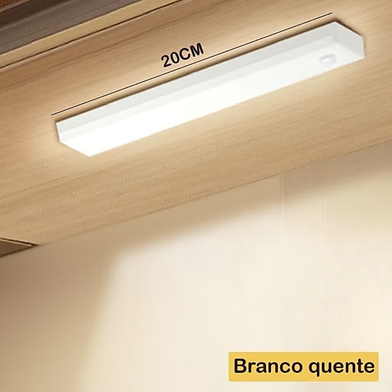 Lâmpada noturna LED com sensor de movimento sem fio USB recarregável para lampada