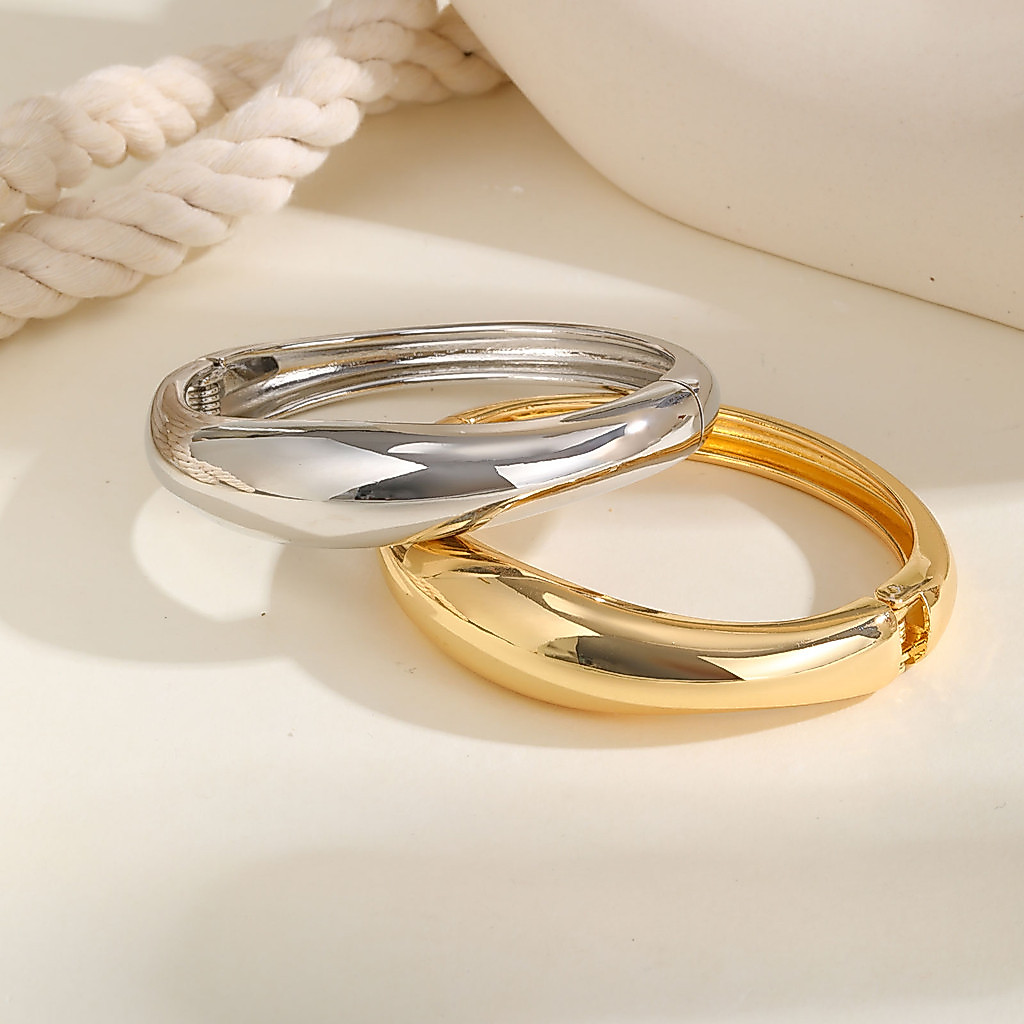 Pulseira De Liga Vnox Que Pode Ser Aberta Para Mulheres, Simples À Prova D'água Presente De Joia · foto 2