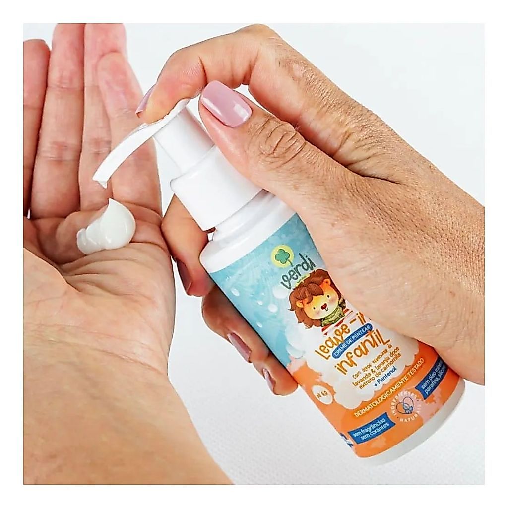 Leave In Creme de Pentear Infantil 100% Natural com Óleos essenciais de Lavanda e Laranja doce e Extrato de Camomila — imagem 2 de 2