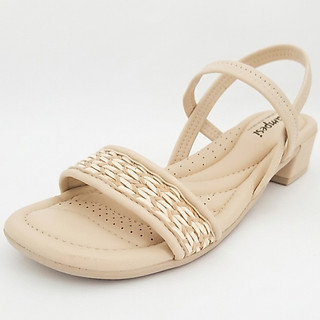CAMPESI SANDÁLIA SALTO BLOCO BAIXO COR OFF WHITE(BRANCO)