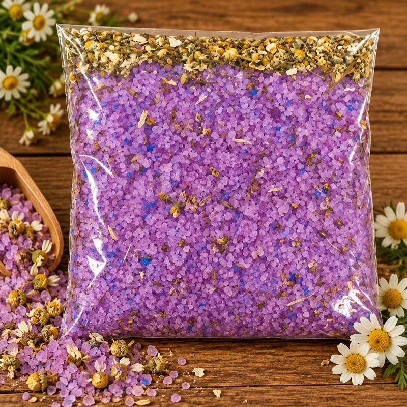 Escalde Pés 1KG Lavanda e Alfazema c/ Camomila + Ervas