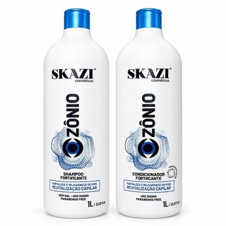 Kit Skazi Vegano Ozônio Com Jojoba Shampoo E Condicionador 1 Litro