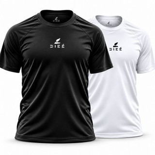 Camiseta raglan Dieé performance masculina poliamida UV 50+ toque gelado alta gramatura