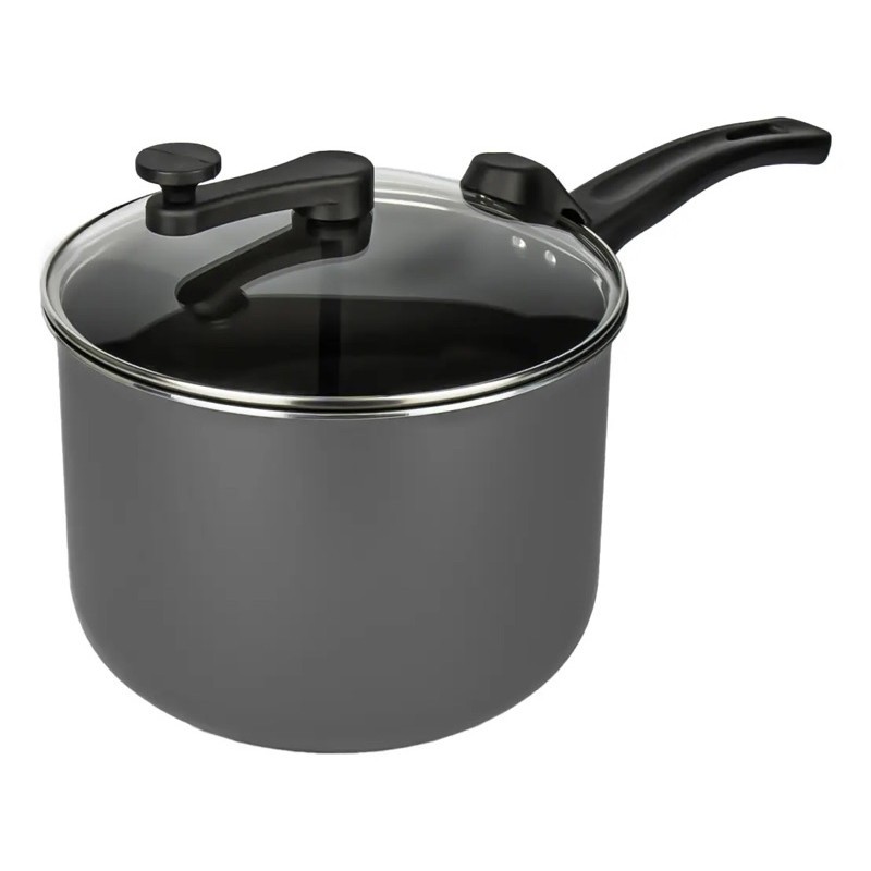 Pipoqueira Cozillar Com Manivela 20 X 15 Cm 4,5 Litros Antiaderente Tampa Vidro Pipoca Casa Cinema Panela