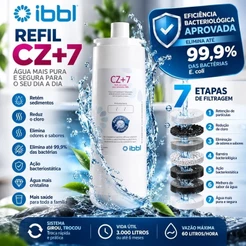 Filtro Refil Vela IBBL Protection Cz+7 Original Para Purificadores Ibbl Vivax Fr600 Due E-due