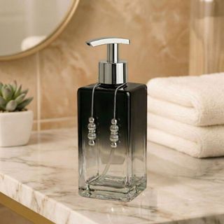 Lavabo Porta Sabonete Líquido Porta Alcool Gel Porta Detergente 250ml Squere Frasco De Vidro em Oferta na Shopee