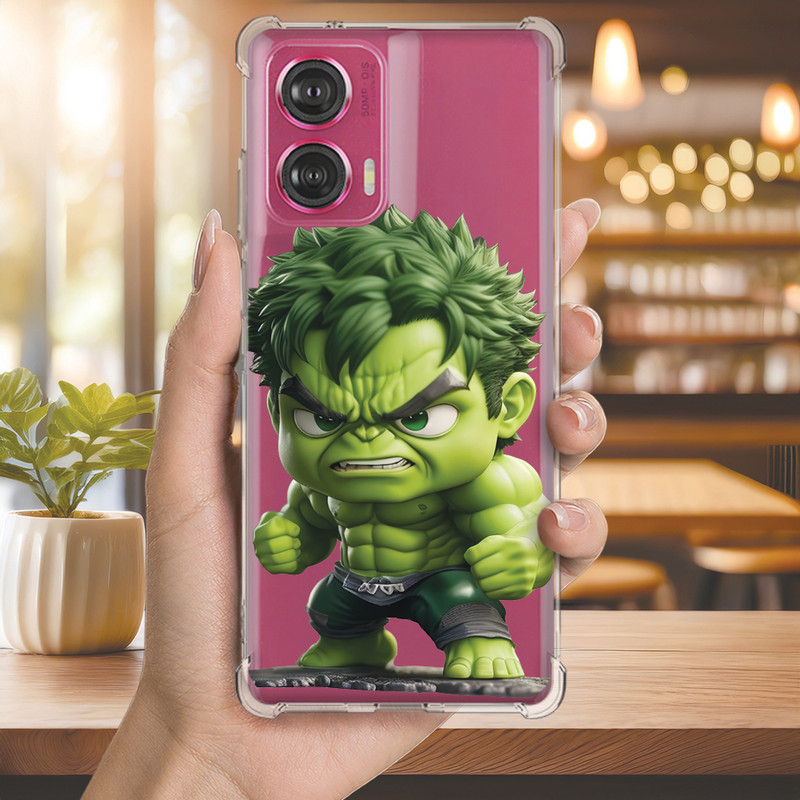 Capa Capinha Personalizada com (3219) MINI HULK para MOTO (((chatted in chat)))