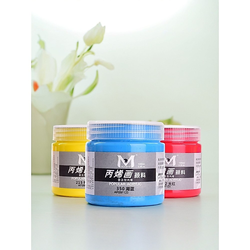 Meibang Qifu 100ml tinta acrílica DIY estátua de gesso tinta acrílica à prova d'água pintada à mão pintura acrílica pint