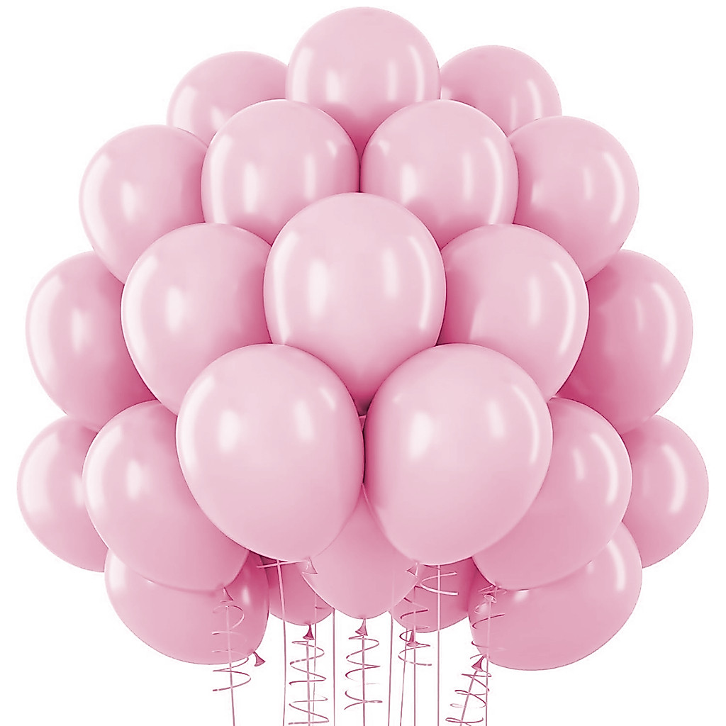 Balão Bexiga Bola Candy Color Rosa Claro Tom Pastel 50 Unidades 9 Polegadas