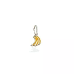 Pingente de Prata 925 Bananinhas Resinada
