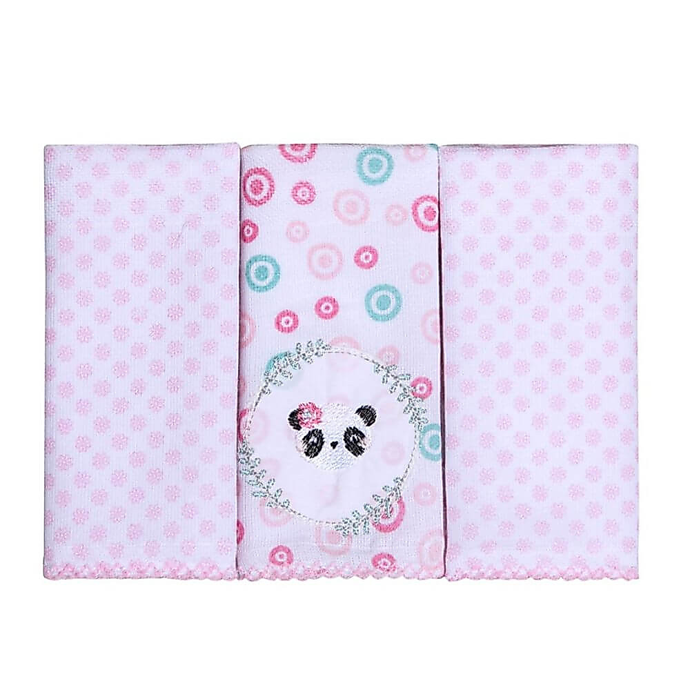 Kit Pano De Boca Estampado Papi Bordados Amigas - 03 Peças