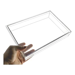 Caixa URBAN STUDIO Acrilico Cristal Organizadora 30x20x5cm Cor Transparente Liso