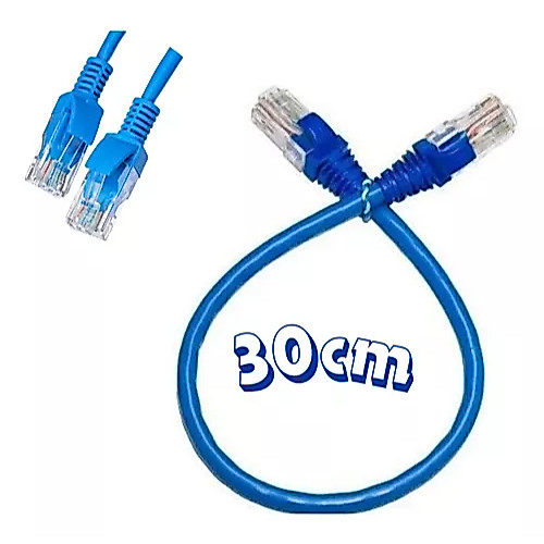 Cabo Rede Rj45 Pequeno Curto 30 Cm Internet Ethernet Lan