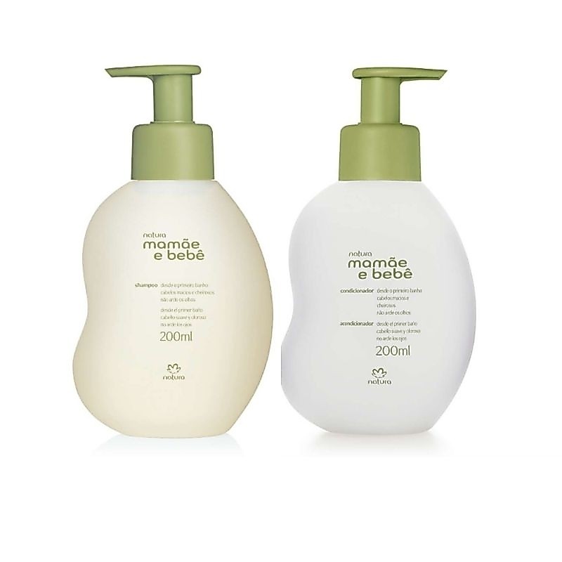Kit Shampoo 200ml + Condicionador 200ml Mamãe e Bebê Natura