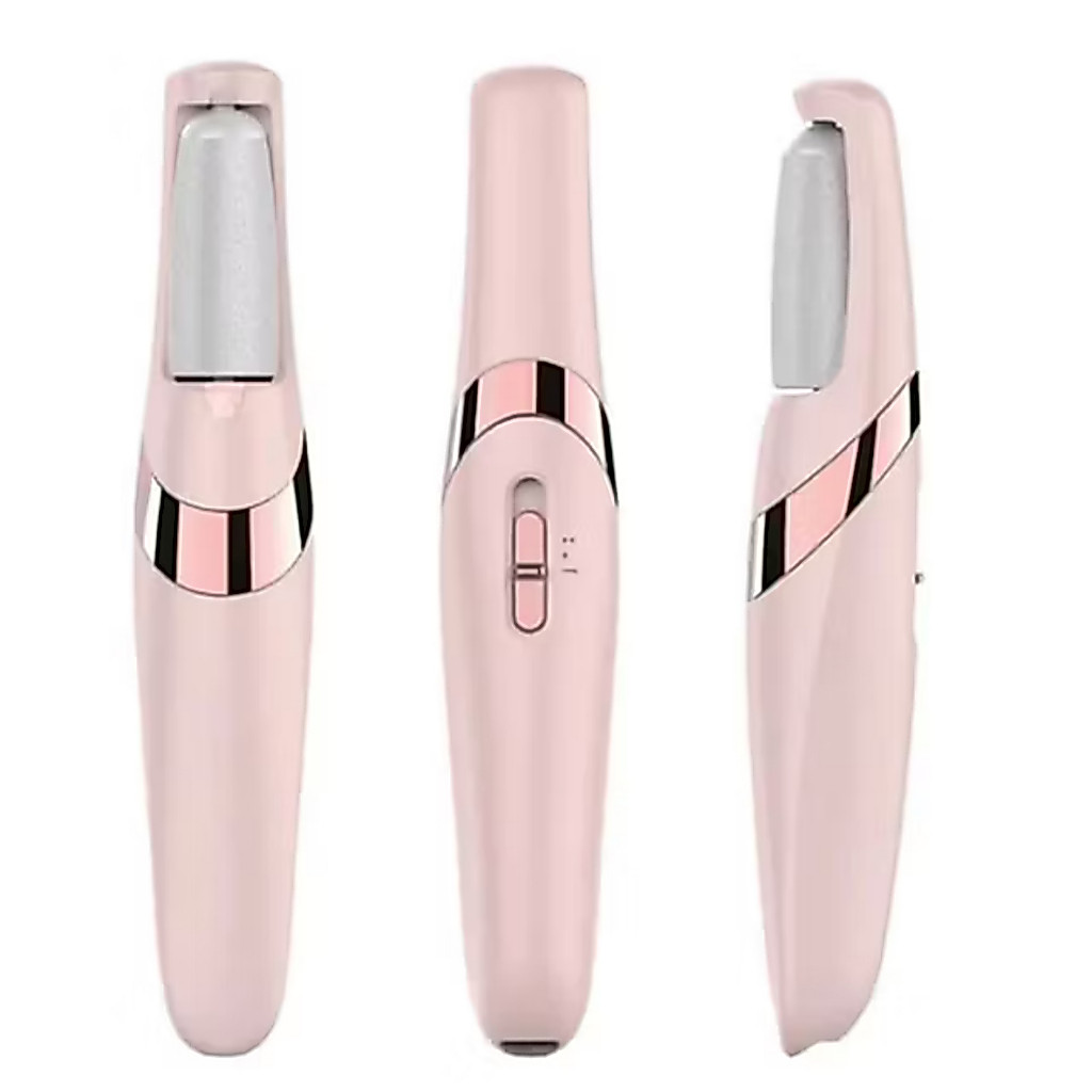 Lixador de Pé Elétrico - Esfoliador Tira Calos Pedicure Portátil Marisa Lixa Elimina Calo Portátil Usb Pilha