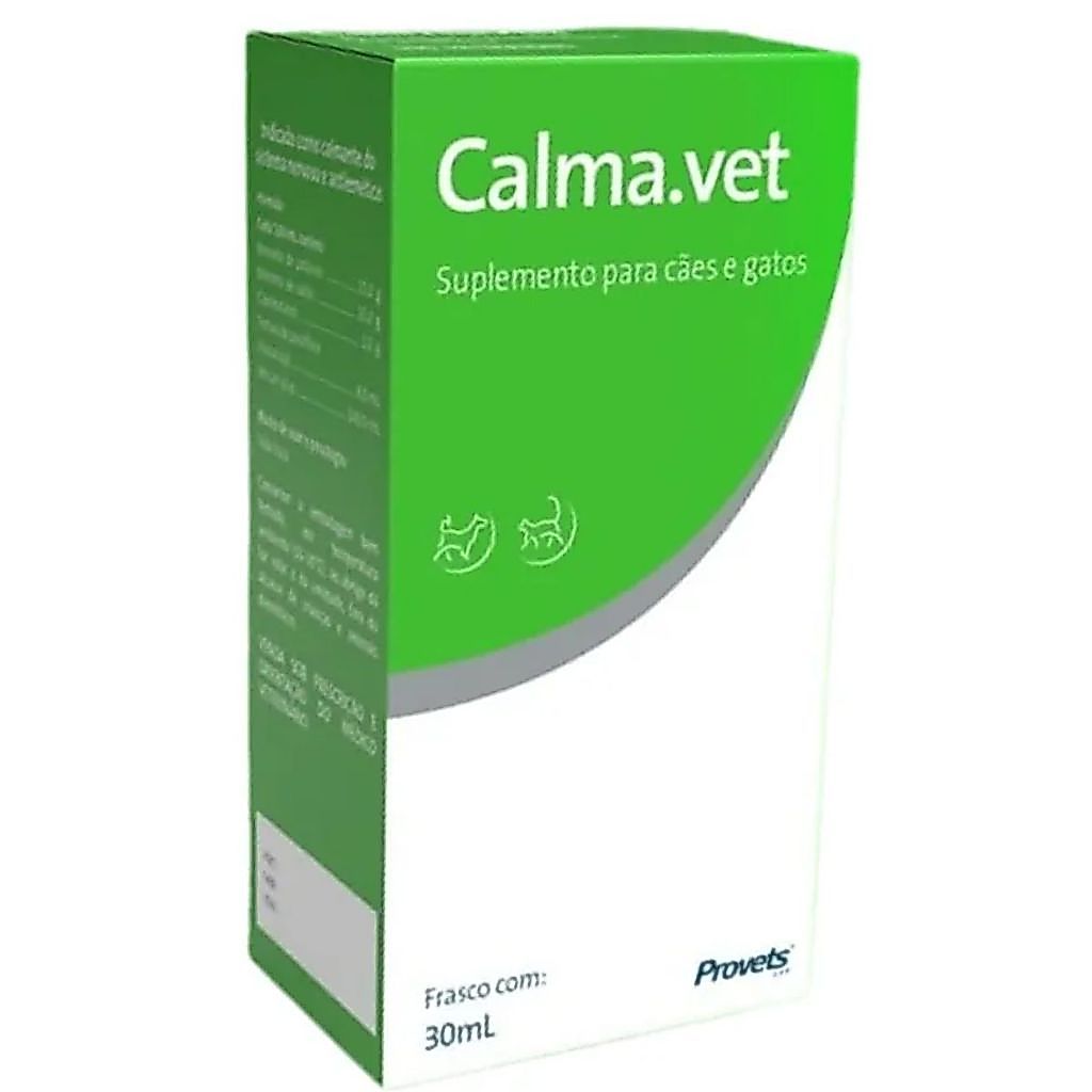 Calmavet 30ml Calmante Natural Para Cães E Gatos Provets