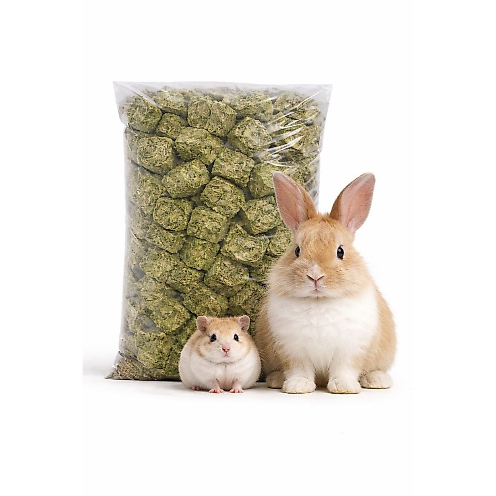 Alfafa em Cubos Premium para Roedores, Hasmster, Chinchila, Coelhos