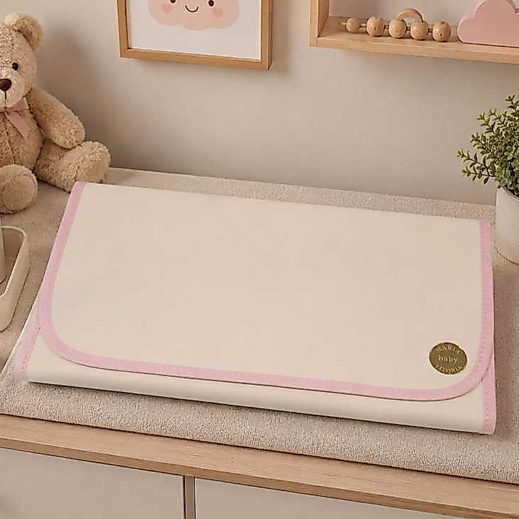 Trocador De Fraldas Portátil para Bebê 65cm x 38cm Impermeável Maria Vitória Baby