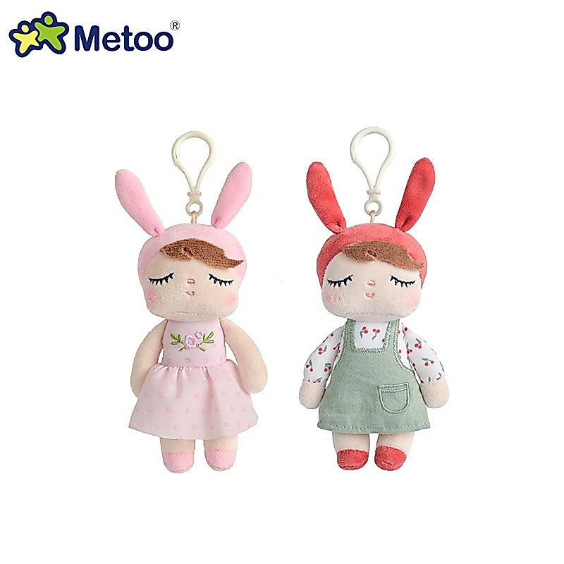 15CM Original Mini Metooo Bonecas bichos de pelúcia para meninas bebê lindo coala panda fofo pequenos chaveiros pingente