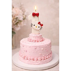 Vela de aniversário hello kitty/Topo de bolo/vela de aniversário.